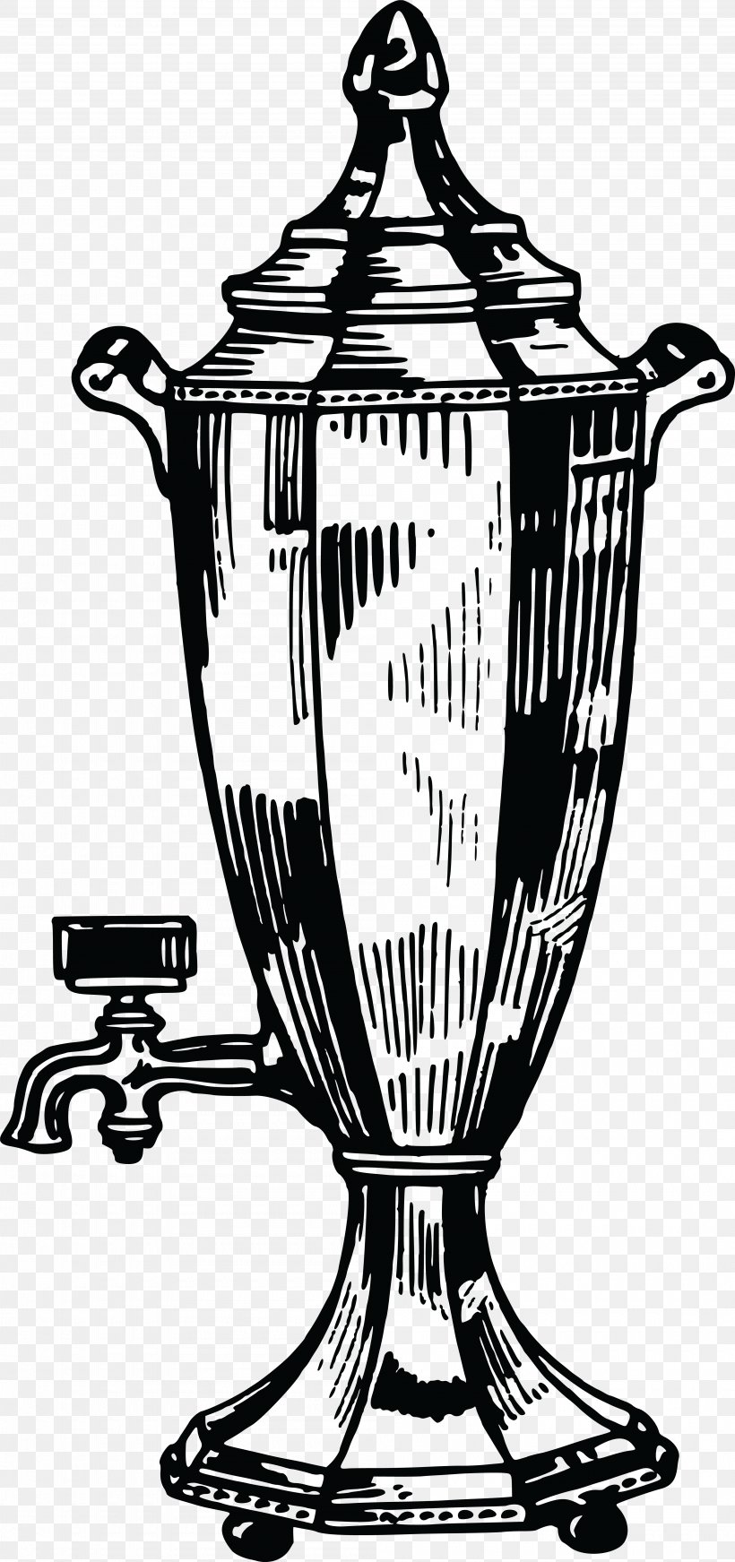 Vase Urn Clip Art, PNG, 4000x8506px, Vase, Black And White, Cup, Drinkware, Monochrome Download Free