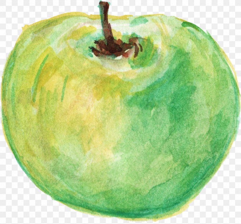 Apple Organic Food Watercolor Painting Fruit, PNG, 1000x930px, Apple, Food, Fruit, Granny Smith, Green Download Free