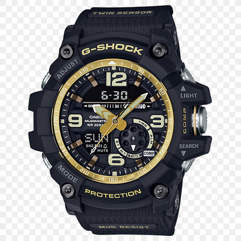 G-Shock Master Of G Mudmaster GG-1000 G-Shock Master Of G Mudmaster GG-1000 Watch Casio, PNG, 1200x1200px, Master Of G, Brand, Casio, Discounts And Allowances, Gold Download Free