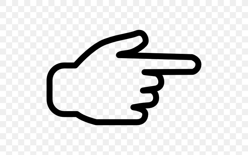 Index Finger Pointing Hand, PNG, 512x512px, Index Finger, Area, Black And White, Digit, Finger Download Free