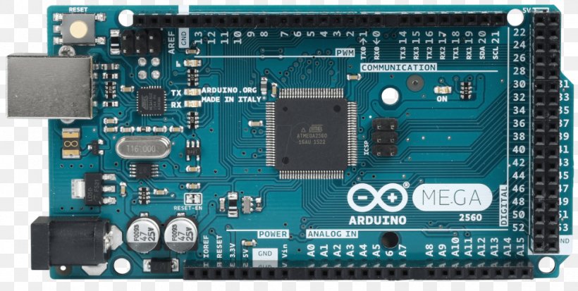 Arduino Printed Circuit Board Microcontroller Electronics Input/output, PNG, 991x500px, Arduino, Capacitor, Circuit Component, Computer, Computer Component Download Free