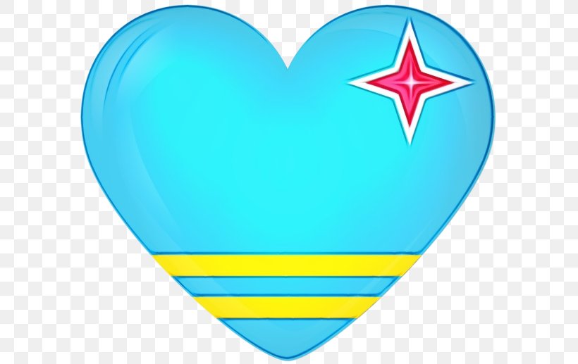 Graphic Heart, PNG, 600x517px, Flag Of Aruba, Animation, Aqua, Aruba, Computer Animation Download Free