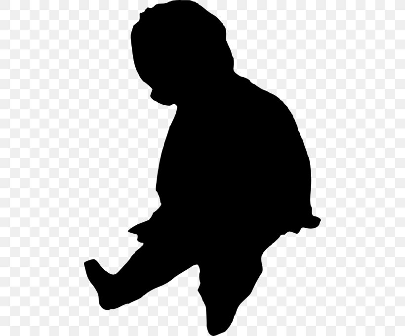 Silhouette Drawing Clip Art, PNG, 480x680px, Silhouette, Black, Black And White, Child, Crawling Download Free