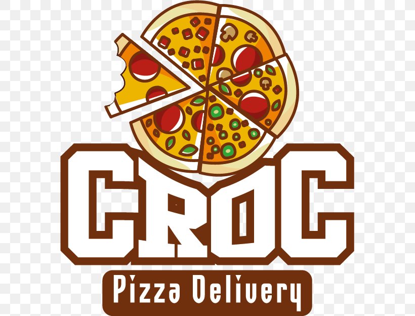 Croc Pizza Delivery Fast Food New York-style Pizza Chicago-style Pizza, PNG, 581x624px, Pizza, Area, Artwork, Chicagostyle Pizza, Comida A Domicilio Download Free