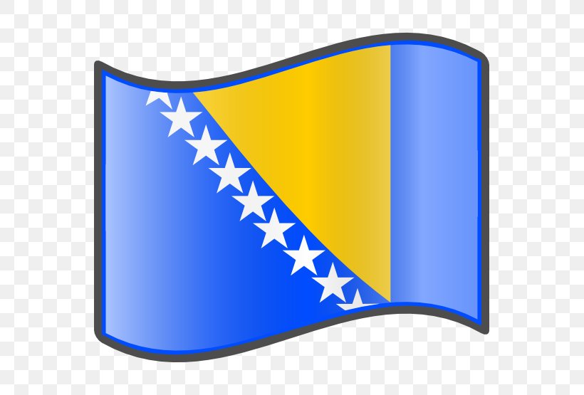 Flag Of Bosnia And Herzegovina, PNG, 555x555px, Bosnia And Herzegovina, Area, Blue, Electric Blue, Flag Download Free
