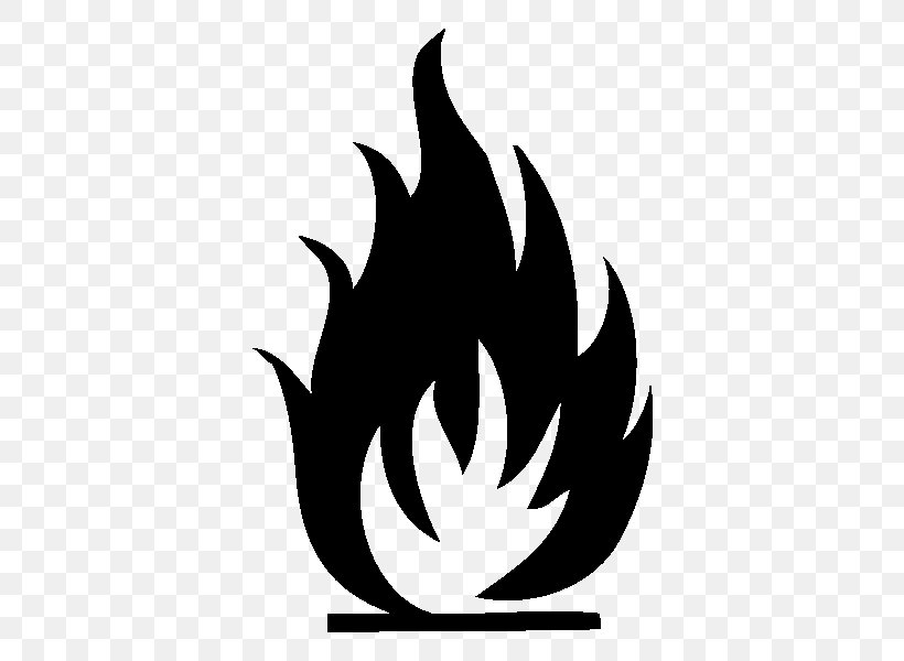 Hazard Symbol Sticker Combustibility And Flammability, PNG, 600x600px, Symbol, Black And White, Combustibility And Flammability, Decal, Fire Download Free