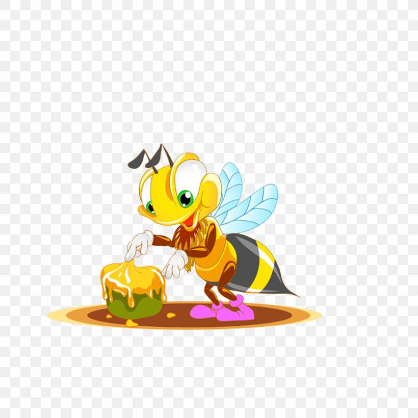 Honey Bee Insect, PNG, 1500x1500px, Bee, Bee Sting, Beehive, Bumblebee, Cartoon Download Free