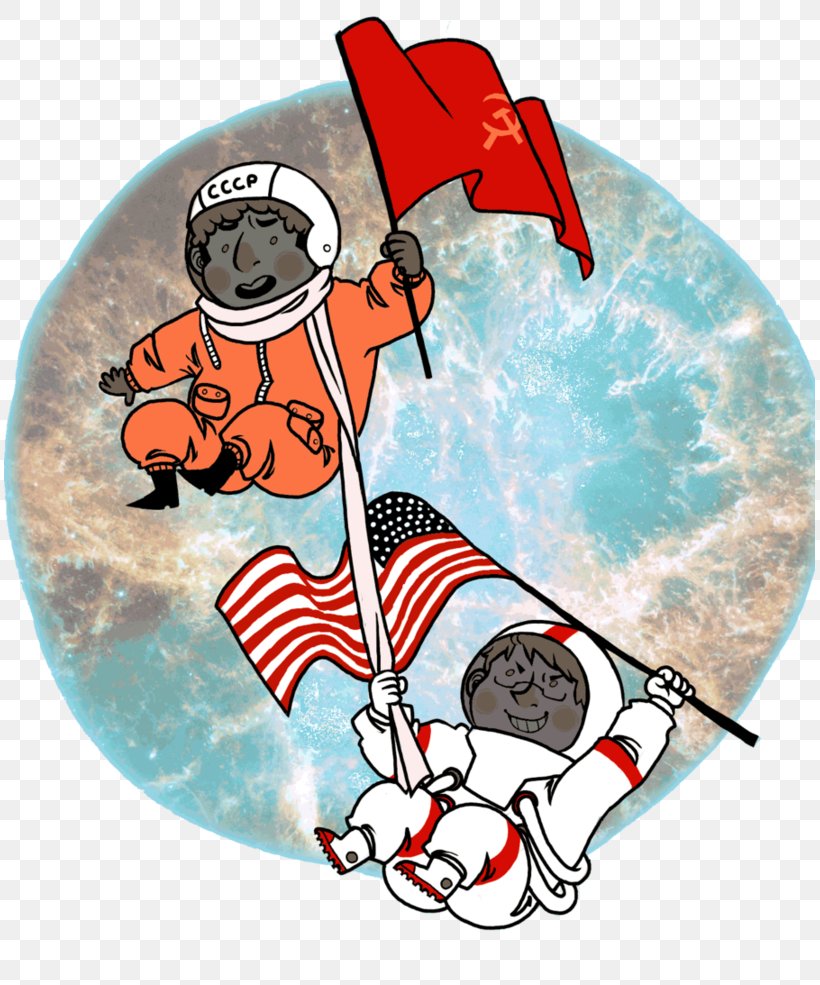 Space Race Soviet Union United States Clip Art, PNG, 811x985px, Space Race, Area, Art, Astronaut, Cartoon Download Free