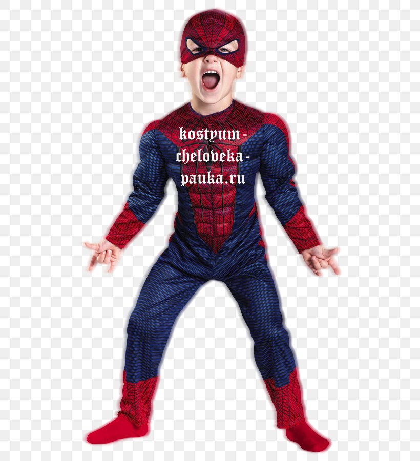 The Amazing Spider-Man Costume Superhero Child, PNG, 538x900px, Spiderman, Amazing Spiderman, Amazing Spiderman 2, Boy, Child Download Free