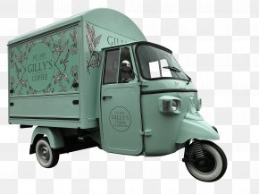 Italian Food Truck - Commercial Vehicle Van Car Piaggio Ape PNG