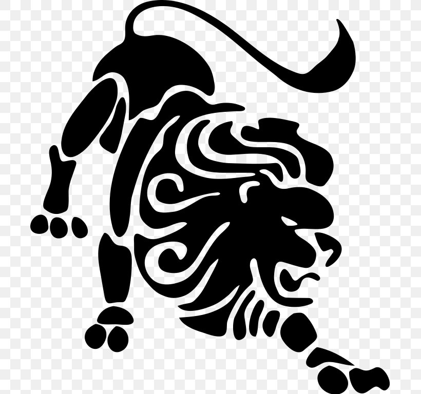 Lion Leo Drawing Clip Art, PNG, 701x768px, Lion, Art, Astrological Sign, Black, Black And White Download Free