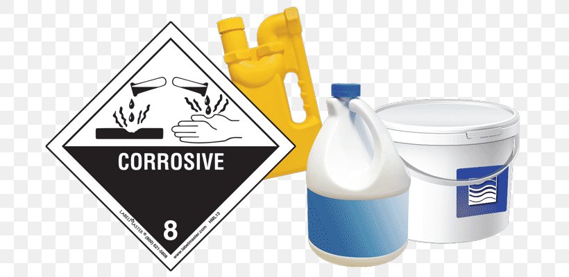 HAZMAT Class 8 Corrosive Substances Dangerous Goods UN Number Label, PNG, 701x400px, Hazmat Class 8 Corrosive Substances, Adhesive, Brand, Corrosion, Corrosive Substance Download Free