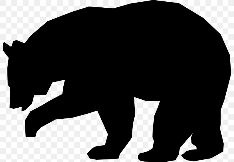 American Black Bear Brown Bear Clip Art, PNG, 800x569px, Bear, American Black Bear, Art, Black, Black And White Download Free