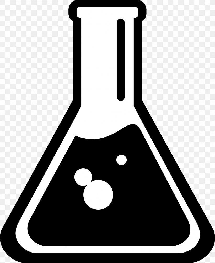 Beaker Laboratory Flask Clip Art, PNG, 1964x2400px, Beaker, Area, Black And White, Chemical Substance, Chemistry Download Free