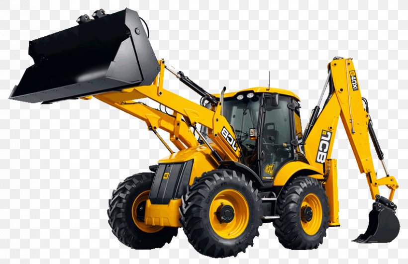 JCB Backhoe Loader Heavy Machinery Skid-steer Loader, PNG, 849x550px, Jcb, Architectural Engineering, Automotive Tire, Backhoe, Backhoe Loader Download Free