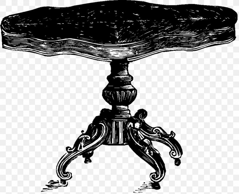 Bedside Tables Antique Furniture Clip Art, PNG, 1280x1041px, Table, Antique, Antique Furniture, Bedside Tables, Black And White Download Free
