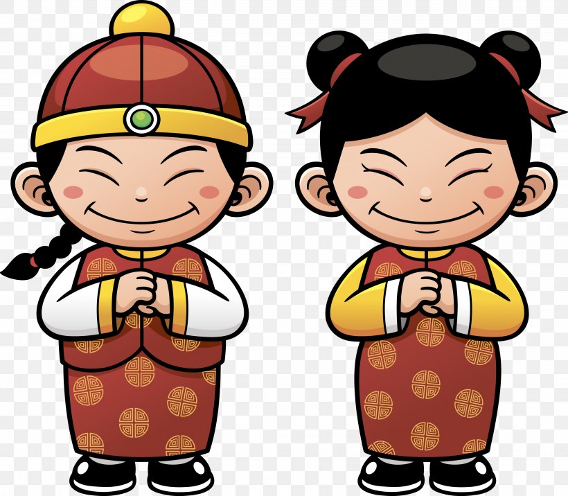 Cartoon Child Clip Art, PNG, 3232x2825px, Cartoon, Artwork, Boy, Child, Chinese New Year Download Free