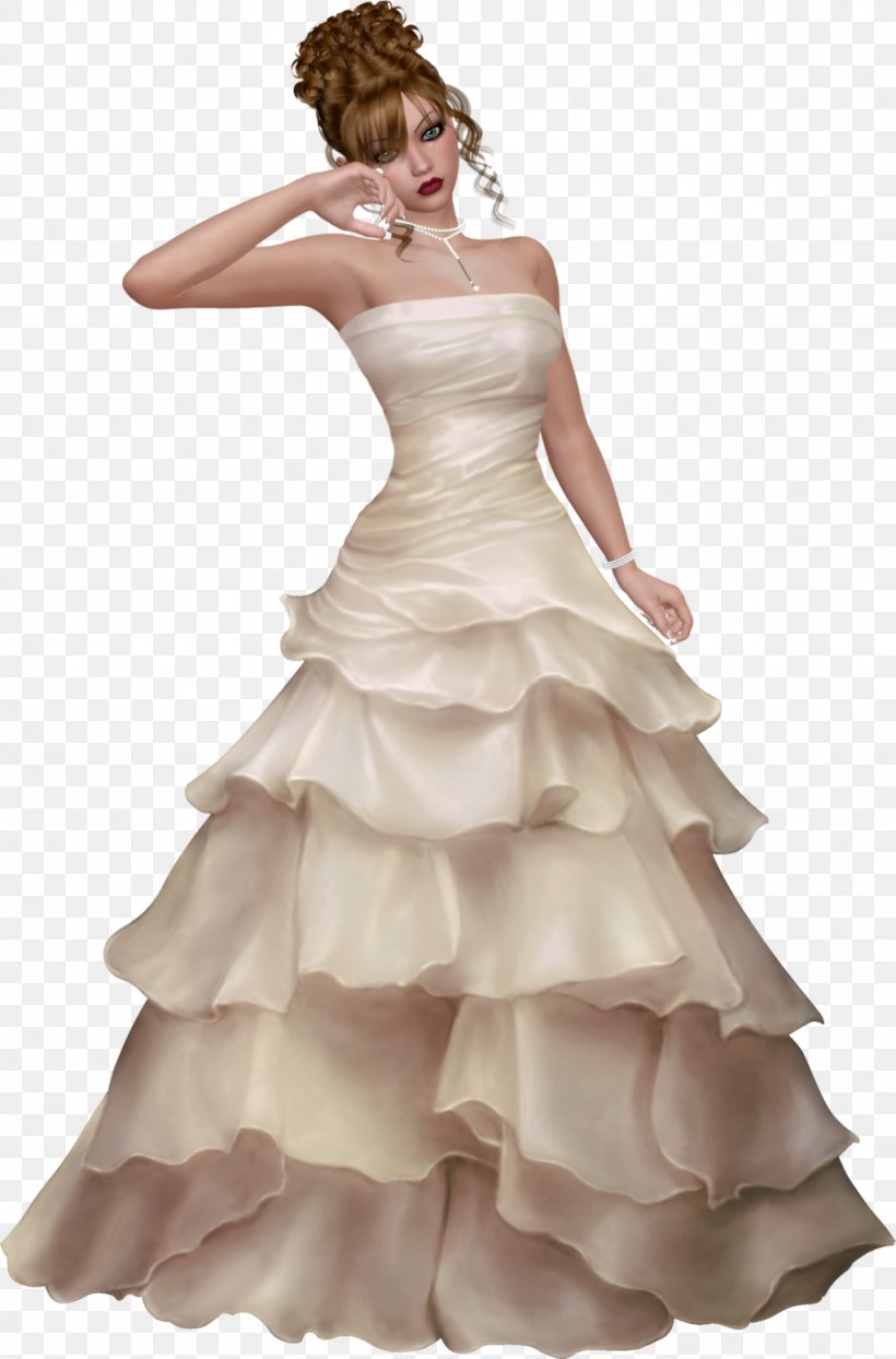 Wedding Dress Bride Gown, PNG, 1024x1554px, Watercolor, Cartoon, Flower, Frame, Heart Download Free