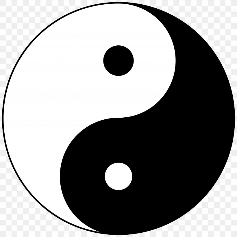 Yin And Yang Traditional Chinese Medicine Taijitu Taoism Clip Art, PNG, 4096x4096px, Yin And Yang, Area, Black And White, Chinese Philosophy, Dualism Download Free