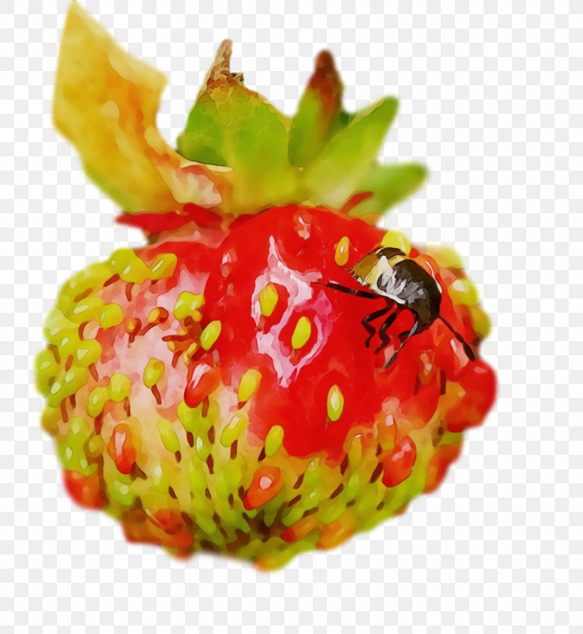 Strawberry, PNG, 990x1078px, Watercolor, Garnish, La Quinta Inn Suites, Natural Foods, Paint Download Free