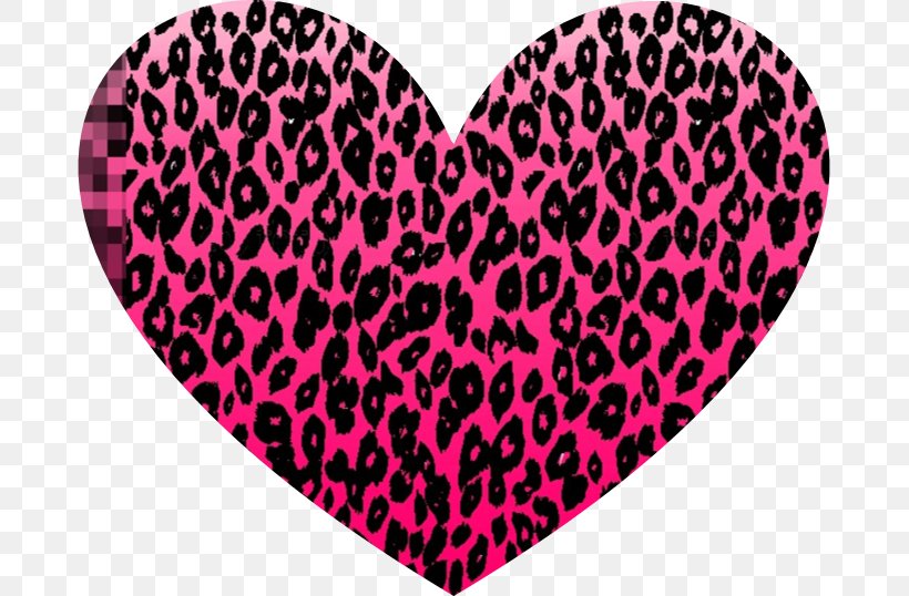 Animal Print Leopard Heart, PNG, 679x538px, Watercolor, Cartoon, Flower, Frame, Heart Download Free