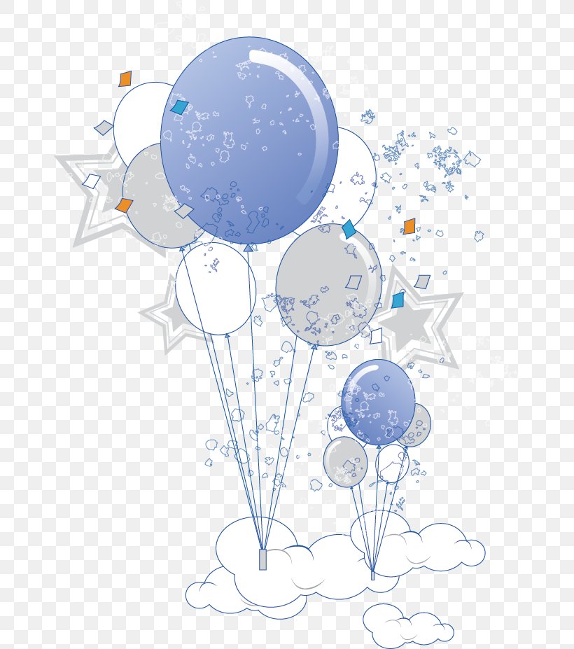 Flower Euclidean Vector Adobe Illustrator, PNG, 665x927px, Television, Balloon, Black And White, Blue, Cartoon Download Free
