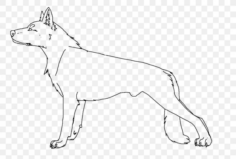 Dog Breed Puppy Red Fox Line Art, PNG, 900x608px, Dog Breed, Animal, Animal Figure, Artwork, Black And White Download Free