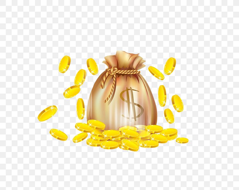 Gold Coin Finance Cartoon, PNG, 650x650px, Watercolor, Cartoon, Flower, Frame, Heart Download Free