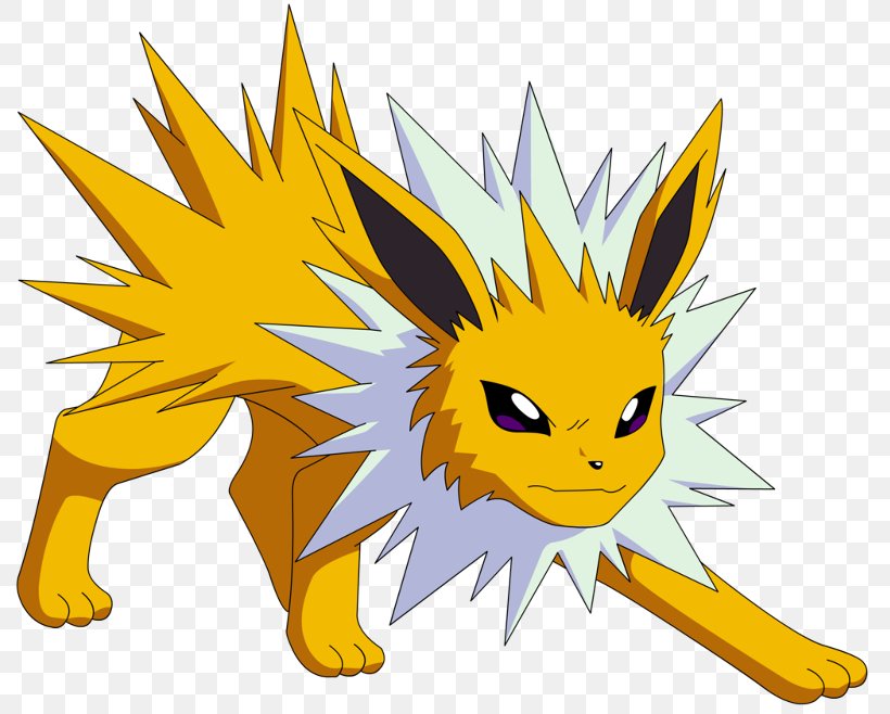 Pokémon Yellow Pokémon X And Y Jolteon Eevee Pikachu, PNG, 800x658px, Jolteon, Carnivoran, Cartoon, Dog Like Mammal, Eevee Download Free
