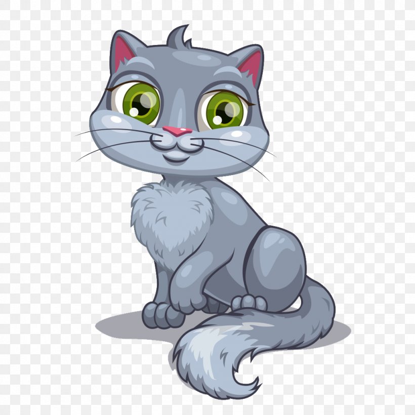 Cat Kitten Cartoon Illustration, PNG, 1024x1024px, Cat, American Wirehair, Animated Cartoon, Animated Film, Carnivoran Download Free