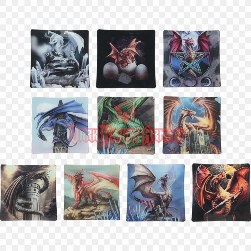 Collage Action & Toy Figures Dragon Tile Decorative Arts, PNG, 850x850px, Collage, Action Figure, Action Toy Figures, Anne Stokes, Art Download Free