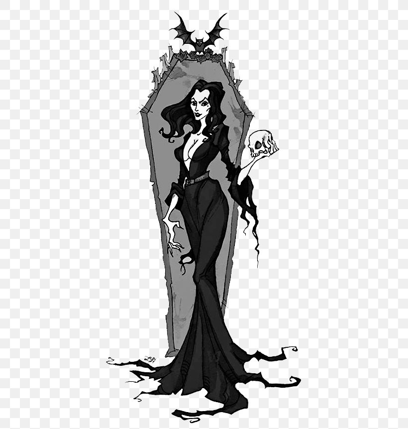 Morticia Addams Wednesday Addams Drawing Art Photography, PNG, 500x862px, Morticia Addams, Art, Black And White, Cartoon, Costume Design Download Free