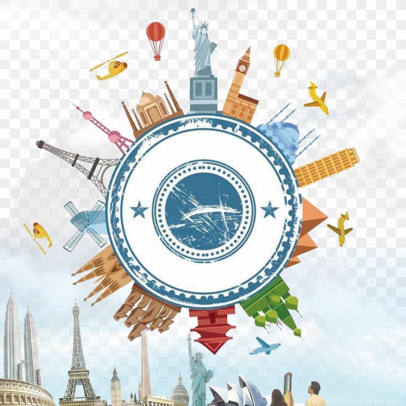 Travel Icon, PNG, 1701x1701px, Poster, Art, Banner, Building, Illustration Download Free