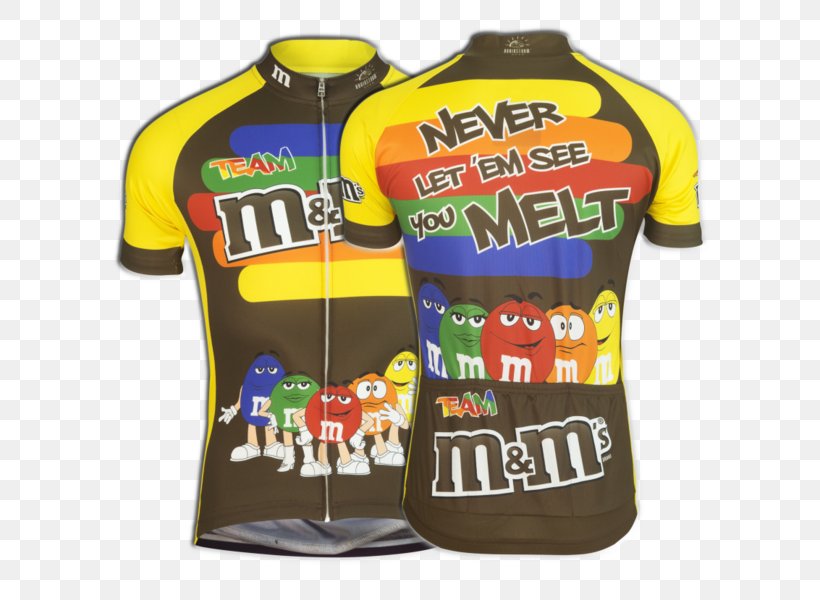 Cycling Jersey T-shirt M&M's Clothing, PNG, 600x600px, Jersey, Bicycle, Brand, Clothing, Cycling Download Free