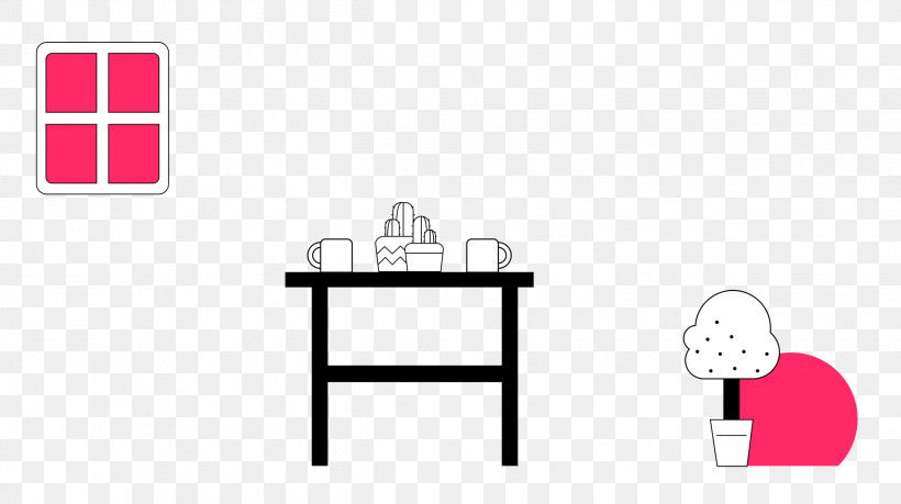 Home Office, PNG, 2500x1401px, Home Office, Cartoon, Furniture, Geometry, Line Download Free