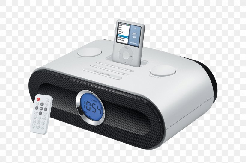 IPod Touch Docking Station IPod Nano Portable Audio Player FM Broadcasting, PNG, 1576x1048px, Ipod Touch, Alarm Clocks, Boombox, Cd Player, Consumer Electronics Download Free