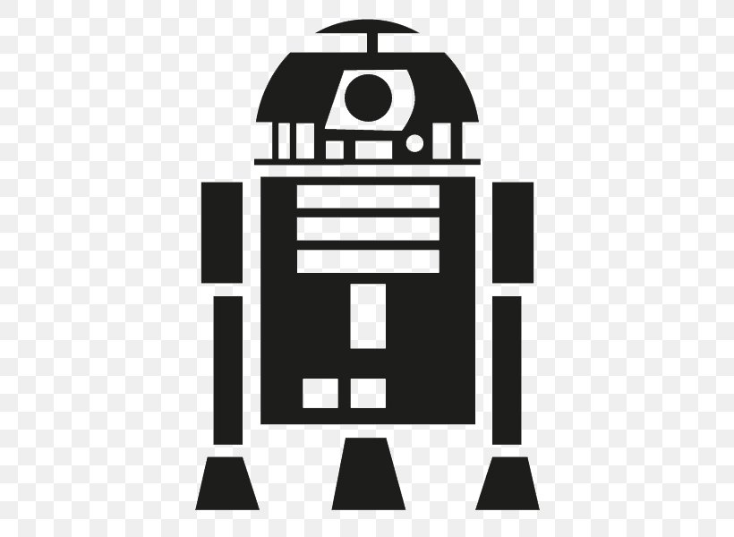 R2-D2 Wall Decal Sticker Window, PNG, 600x600px, Decal, Black, Black And White, Brand, Droid Download Free
