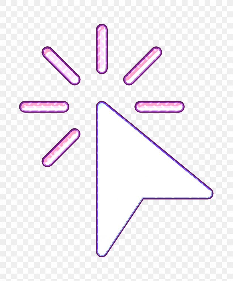 Click Icon Selection And Cursors Icon, PNG, 1034x1244px, Click Icon, Light, Neon, Purple, Selection And Cursors Icon Download Free