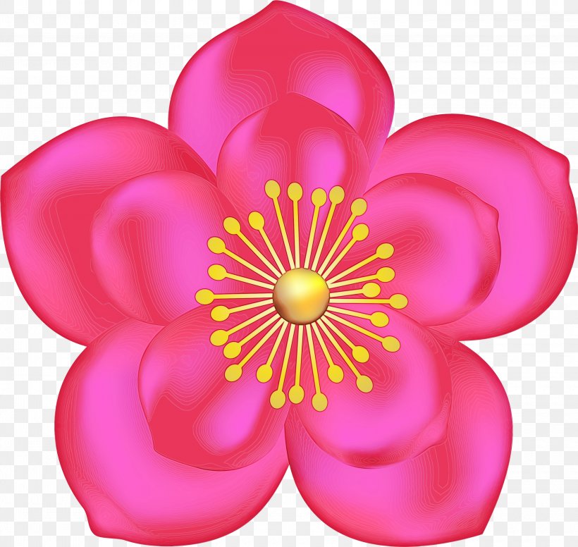 Petal Pink Flower Plant Magenta, PNG, 3000x2840px, Watercolor, Cut Flowers, Flower, Magenta, Paint Download Free