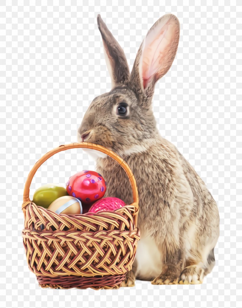 Easter Egg, PNG, 1772x2256px, Rabbit, Basket, Domestic Rabbit, Easter, Easter Bunny Download Free