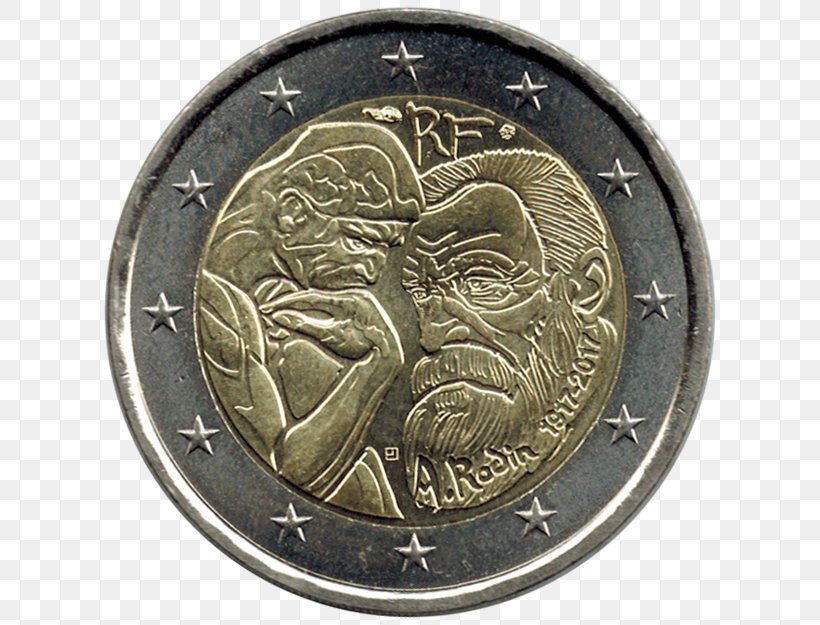 2 Euro Coin France 2 Euro Commemorative Coins, PNG, 618x625px, 2 Euro Coin, 2 Euro Commemorative Coins, Coin, Bronze Medal, Coining Download Free