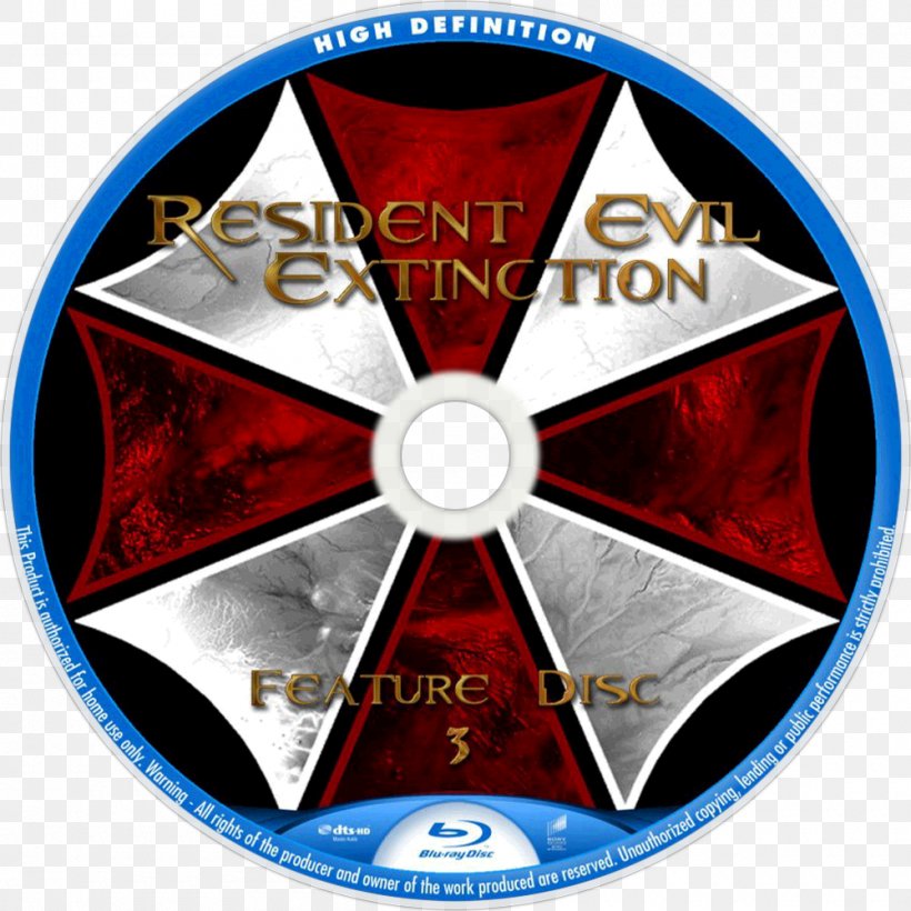Blu-ray Disc Resident Evil Television High-definition Video, PNG, 1000x1000px, 2002, 2010, Bluray Disc, Compact Disc, Dvd Download Free