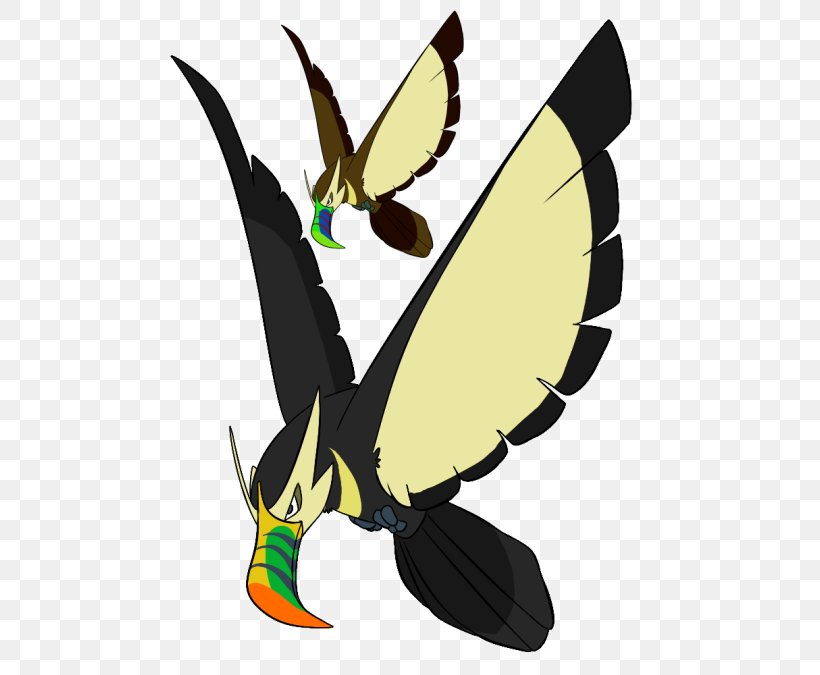 Butterfly Absol Bird Moth Pterygota, PNG, 540x675px, Butterfly, Absol, Arna, Artwork, Beak Download Free