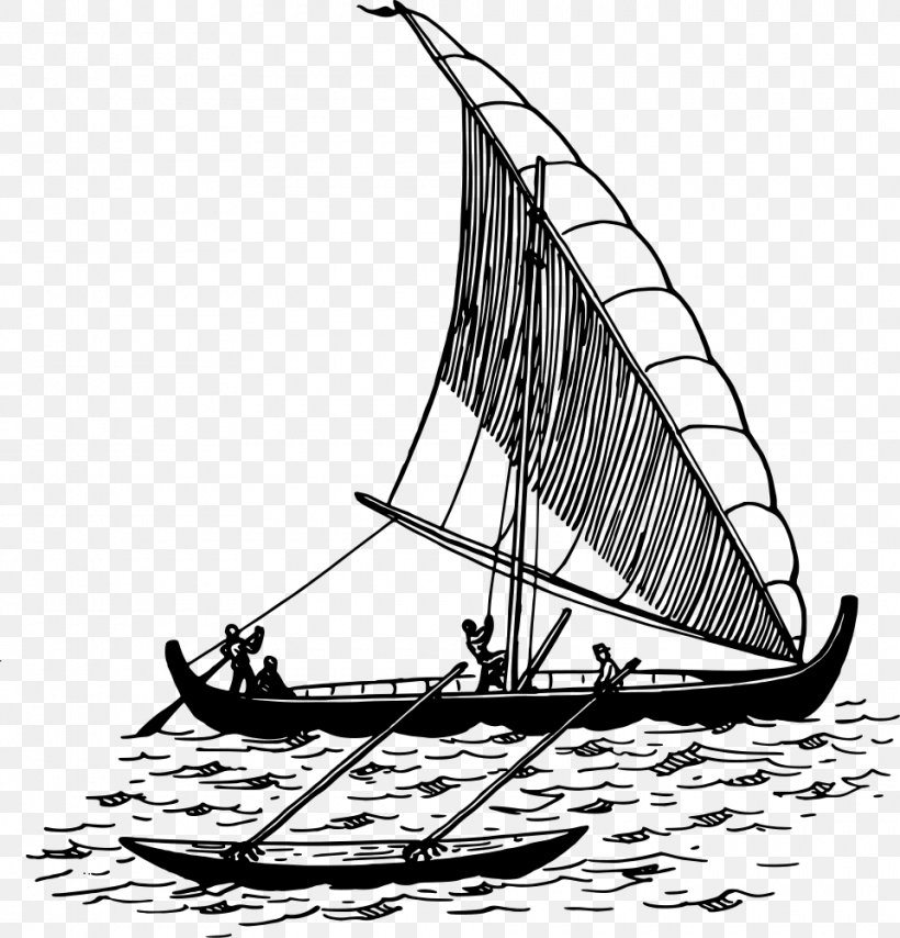 Sail Brigantine Proa Schooner Clip Art, PNG, 960x1000px, Sail, Baltimore Clipper, Black And White, Boat, Boating Download Free