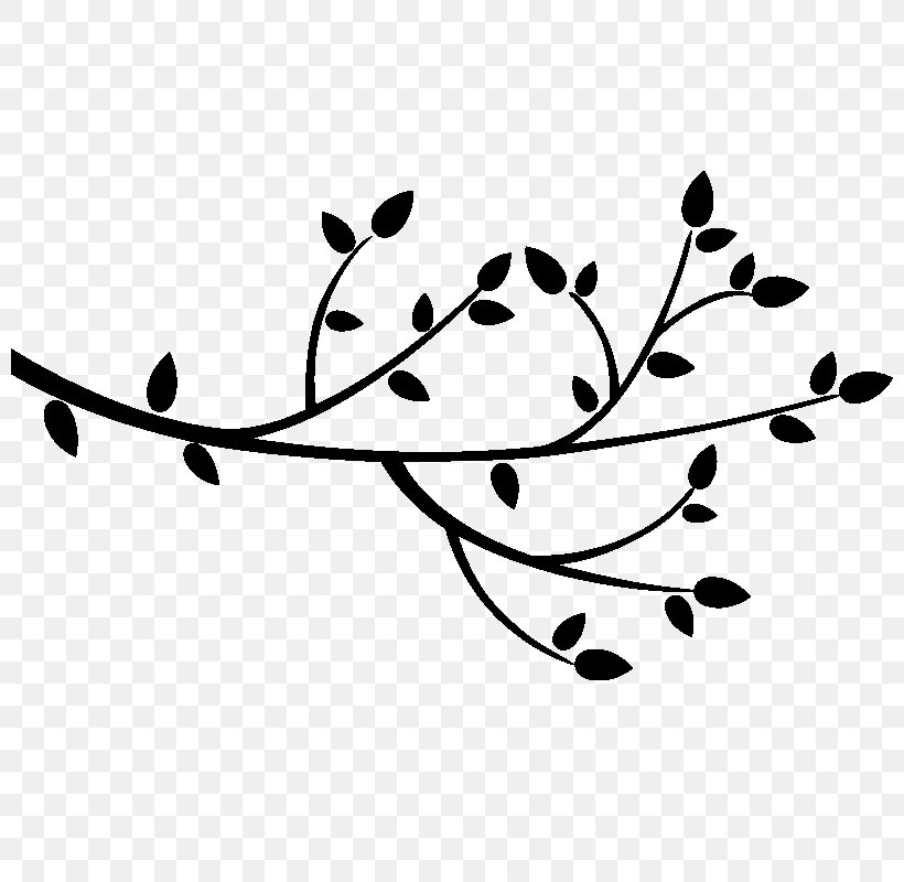 Twig Branch Tree Clip Art, PNG, 800x800px, Twig, Black And White, Branch, Flora, Flower Download Free