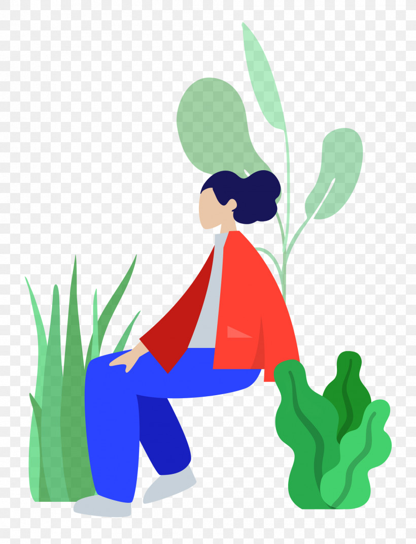 Sitting, PNG, 1914x2500px, Sitting, Cartoon, Drawing, Line, Plant Download Free