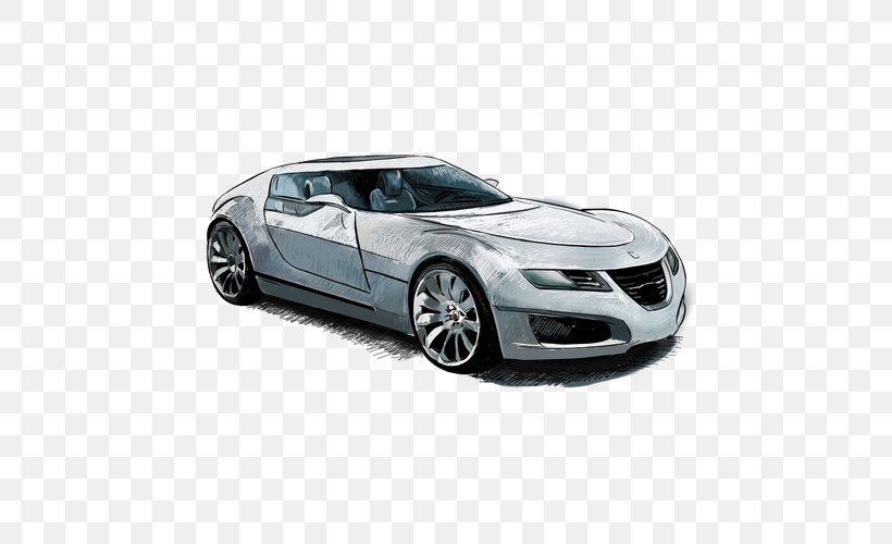 Sports Car Saab Aero-X Nissan GT-R Automotive Design, PNG, 500x500px, Car, Art, Automotive Design, Automotive Exterior, Brand Download Free