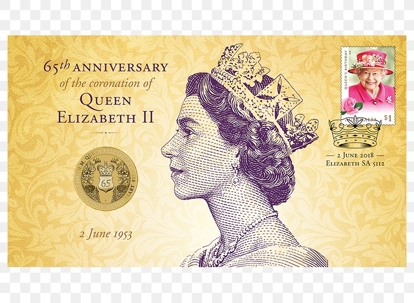 Coronation Of Elizabeth II Australian Two-dollar Coin Queen's Birthday Cover, PNG, 800x600px, Watercolor, Cartoon, Flower, Frame, Heart Download Free
