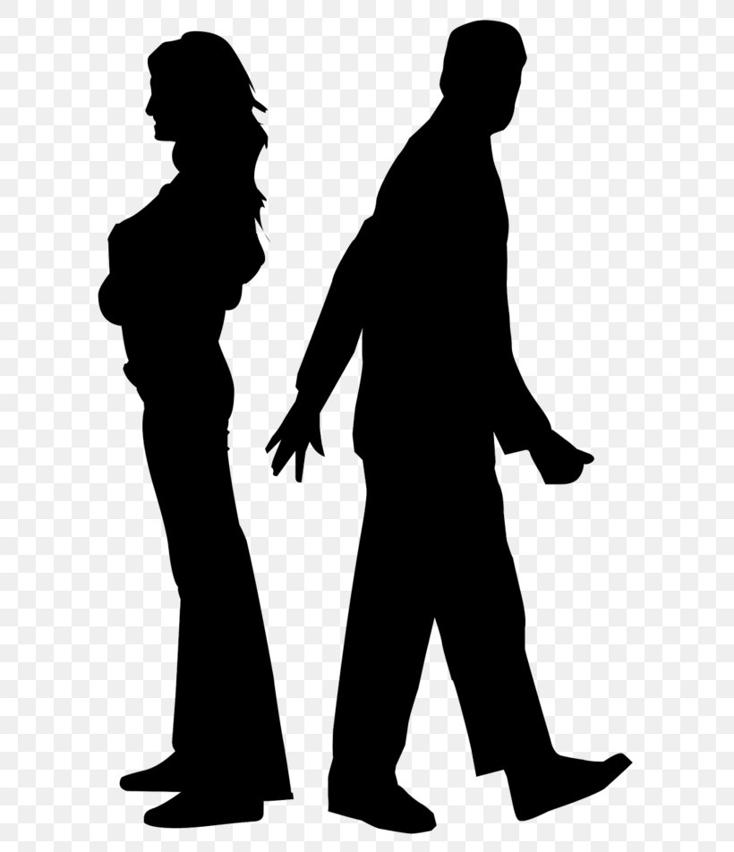 Silhouette Clip Art, PNG, 639x952px, Silhouette, Black And White, Couple, Divorce, Drawing Download Free