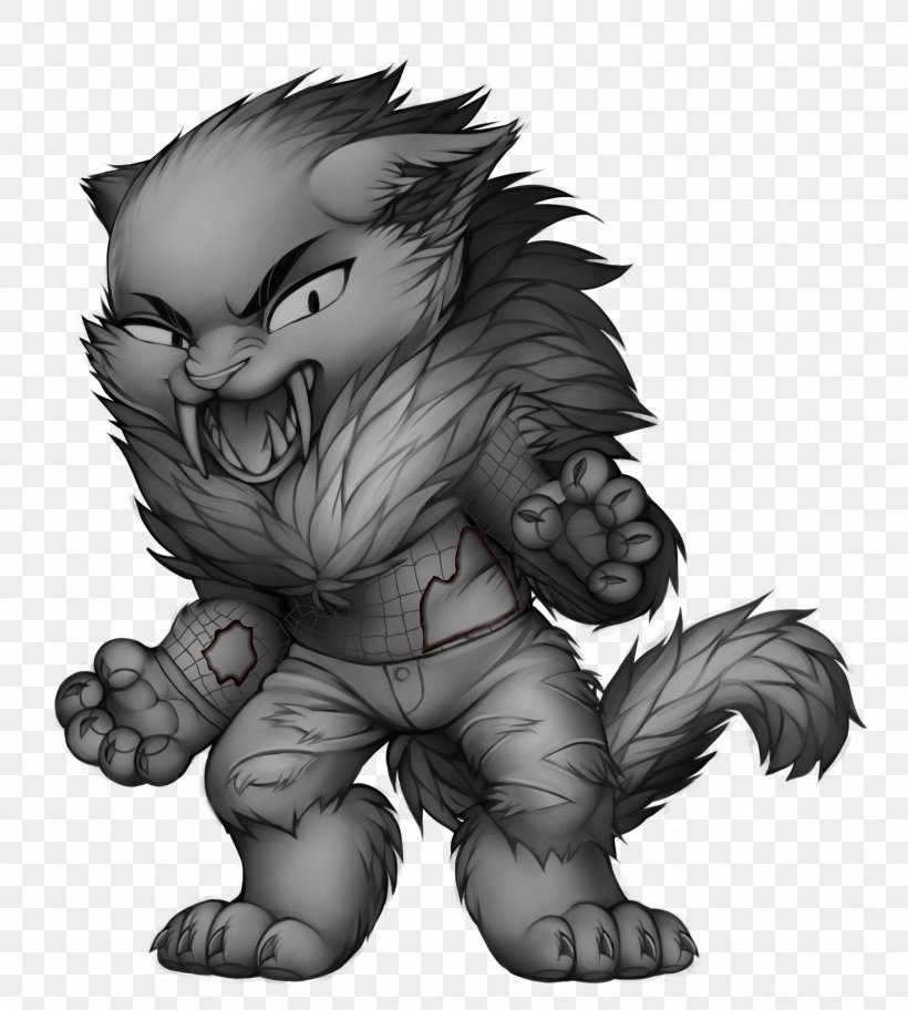 Whiskers Lion Cat Werewolf Gray Wolf, PNG, 1616x1798px, Whiskers, Big Cat, Big Cats, Black And White, Canidae Download Free